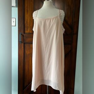 Cato Powder Pink Embroidered Southwestern Boho Detail Dress Women’s XL